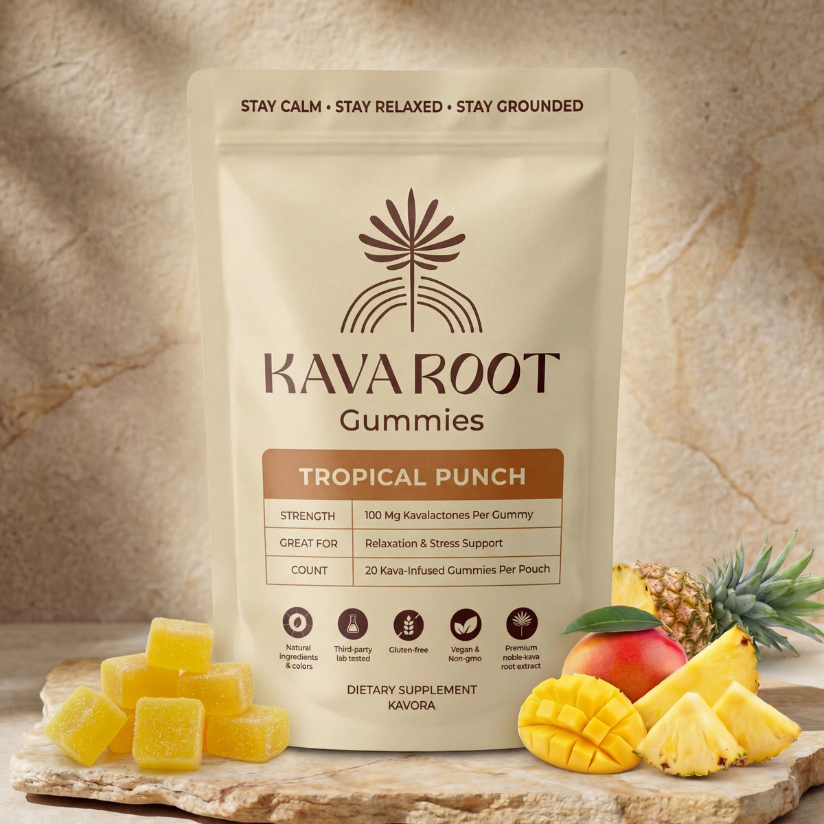 Kavora™ Daily Calm Kava Root Gummies